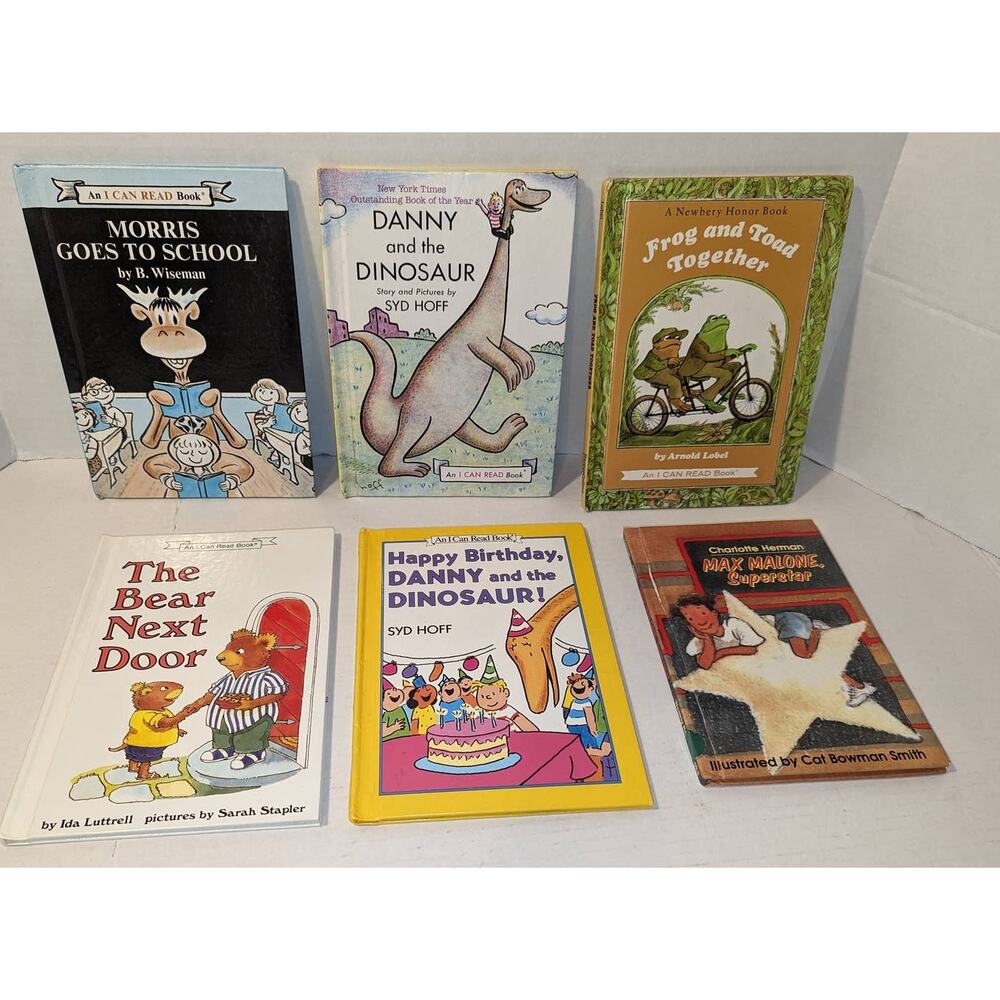 Lot of 6 Vintage Early Readers I can Read Books HC Weekly Readers Children's EUC